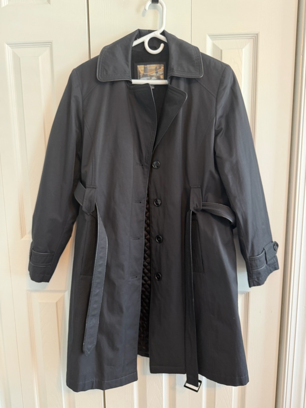Gallery Black Trench Coat